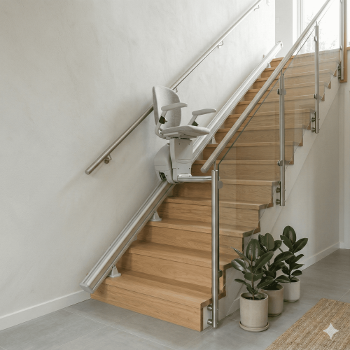 monte escalier droit